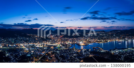 Night view of downtown Nagasaki City from Mt. Inasa 138000195