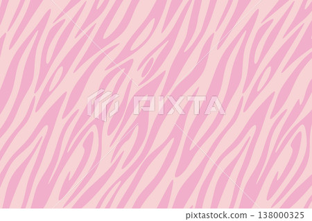 斑馬紋向量插圖背景 - 粉紅色斑馬條紋 138000325