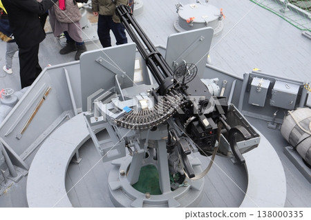 Japan Maritime Self-Defense Force Sugashima-class minesweeper's 20mm M61 Vulcan autocannon 138000335