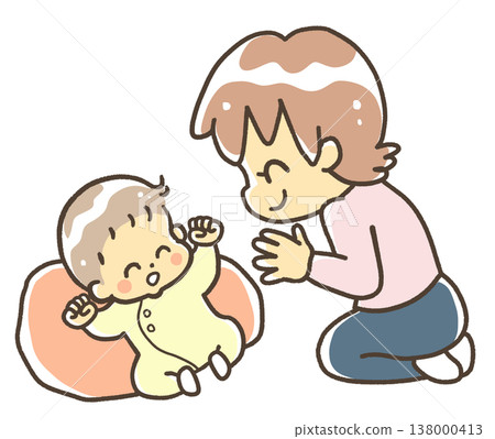 抱著嬰兒的女人 抱著嬰兒的女人 138000413