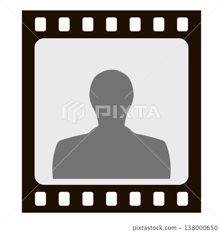 male camera operator icon vector illustration inside cinematic 35mm filmstrip frame male camera operator icon vector illustration inside cinematic 35mm filmstrip frame 138000650