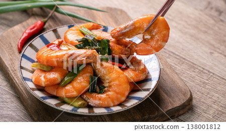 炒蝦 蝦子 蝦 stir-fried shrimp エビ 海老 炒め物 138001812