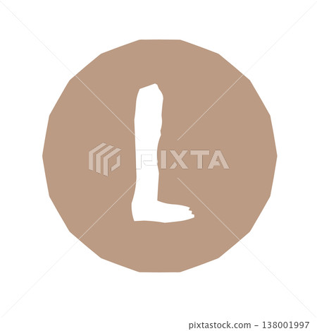 Brown, large-sized icon illustration Brown, large-sized icon illustration 138001997
