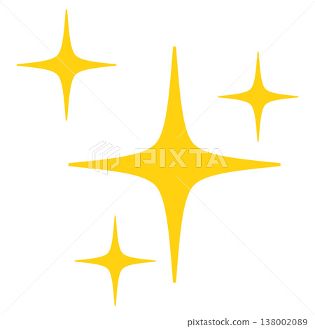 美麗的黃色閃光插畫素材 美麗的黃色閃光插畫素材 138002089