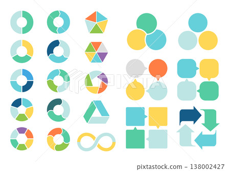 色彩豐富的圖表模板 138002427