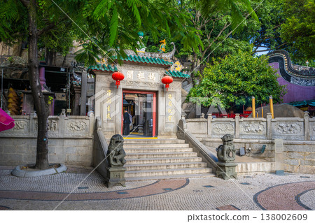澳門海母廟正門景觀，海母廟是聯合國教科文組織世界遺產。 138002609