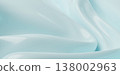 Abstract soft light blue liquid wave background minimal luxury aesthetic for product display 3D render 138002963