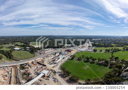 North East Link Under Construction in Melbourne Australia 138003254