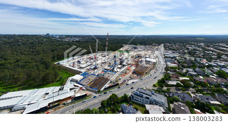 North East Link Under Construction in Melbourne Australia North East Link Under Construction in Melbourne Australia 138003283