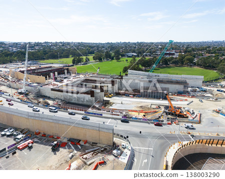 North East Link Under Construction in Melbourne Australia North East Link Under Construction in Melbourne Australia 138003290