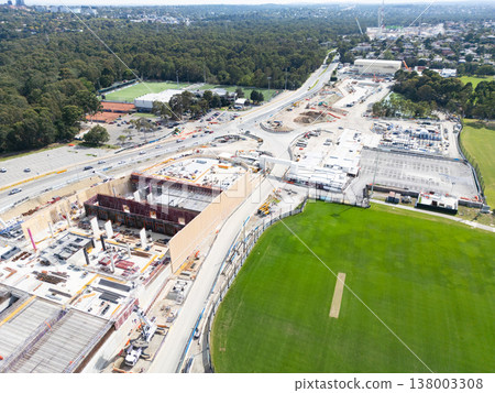 North East Link Under Construction in Melbourne Australia North East Link Under Construction in Melbourne Australia 138003308