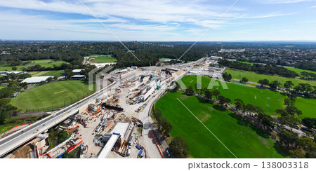 North East Link Under Construction in Melbourne Australia North East Link Under Construction in Melbourne Australia 138003318