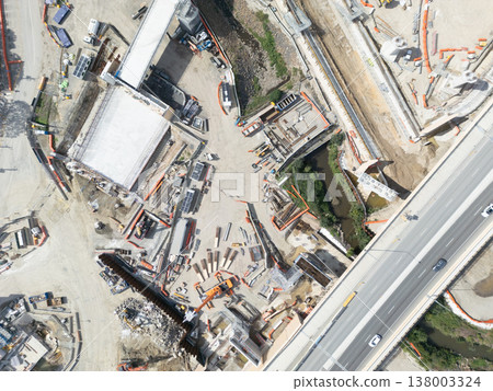 North East Link Under Construction in Melbourne Australia North East Link Under Construction in Melbourne Australia 138003324