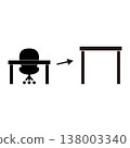 Desk, illustration, height adjustable, office, height adjustable desk 138003340