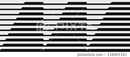 Abstract black white with lines stripe horizontal Abstract black white with lines stripe horizontal 138003381