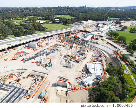 North East Link Under Construction in Melbourne Australia North East Link Under Construction in Melbourne Australia 138003496
