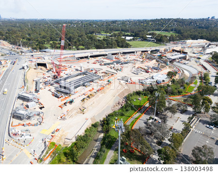North East Link Under Construction in Melbourne Australia North East Link Under Construction in Melbourne Australia 138003498
