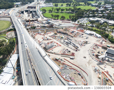 North East Link Under Construction in Melbourne Australia North East Link Under Construction in Melbourne Australia 138003504