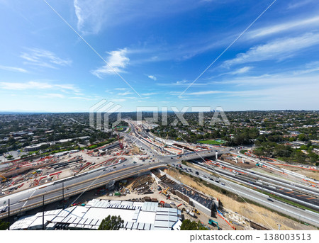 North East Link Under Construction in Melbourne Australia 138003513