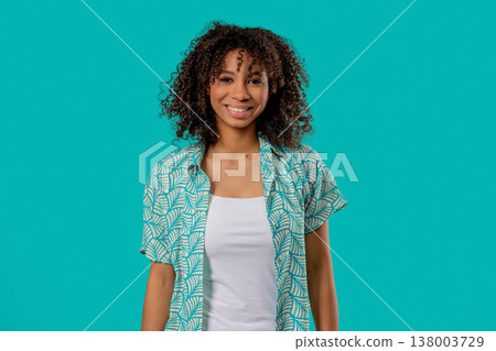 Charming African Teenage Girl Smiling Camera, Natural Beauty. Young Lady, Kind Charming African Teenage Girl Smiling Camera, Natural Beauty. Young Lady, Kind 138003729