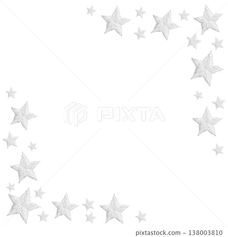 [Pastel Pop Star Frame] Hand Embroidery Illustration Material 138003810
