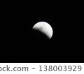 The moon was partially obscured by shadow during the total lunar eclipse. 138003929