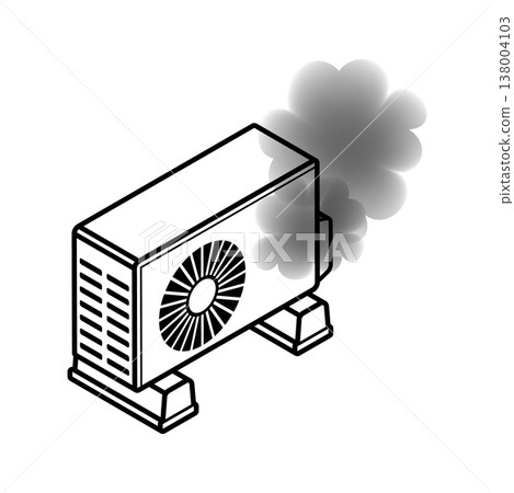 Smoke emission problem from air conditioner outdoor unit: Isometric diagram 138004103