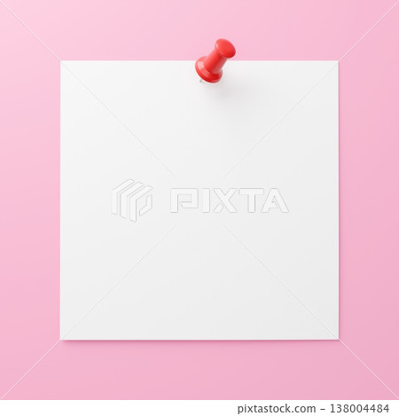 3D背景材料_thumbtack_paper_pink 138004484