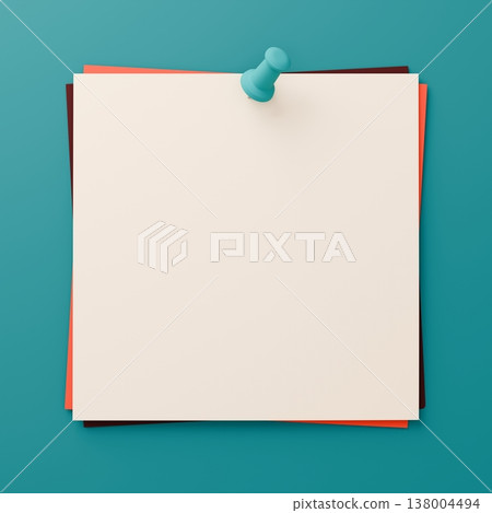 3D background material_thumbtack_paper_colorful 138004494