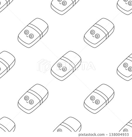 outline eraser seamless pattern 138004933