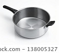 Stainless steel pot_white background 138005327