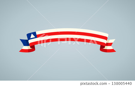 Ribbon with flag of Bahia 138005440