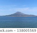 Sakurajima appears to float on the sea. 138005569