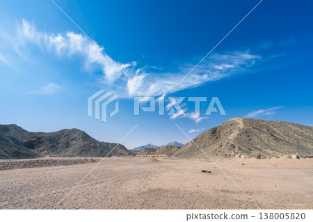 Desert Landscape Near Hurghada Egypt Desert Landscape Near Hurghada Egypt 138005820