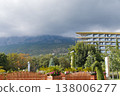 Relaxing Hilltop Scenery With Blooming Plants. Calm Summer To Autumn Landscape With Lush Greenery 138006277