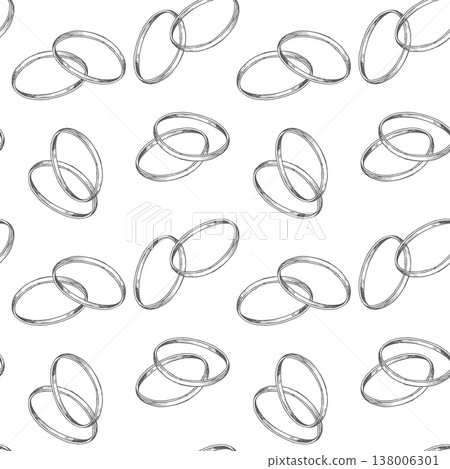 Seamless pattern of the cuting onion. Vector ink handmade illustration. For packaging design, cards, cover, prints, product labels and fabric. Seamless pattern of the cuting onion. Vector ink handmade illustration. For packaging design, cards, cover, prints, product labels and fabric. 138006301
