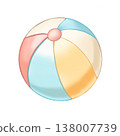 Colorful Beach Ball Summer Fun Activity 138007739