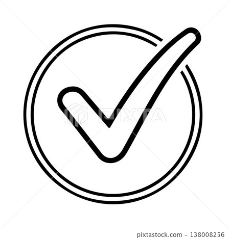 Checkmark Confirmation Circle Icon 138008256
