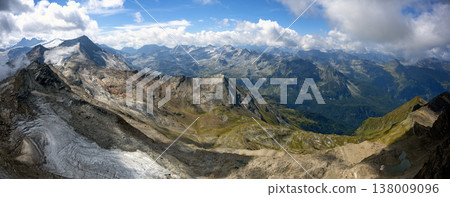 View from mountain Kitzsteinhorn to the north View from mountain Kitzsteinhorn to the north 138009096