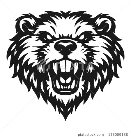 Vector tribal beaver logo 138009188