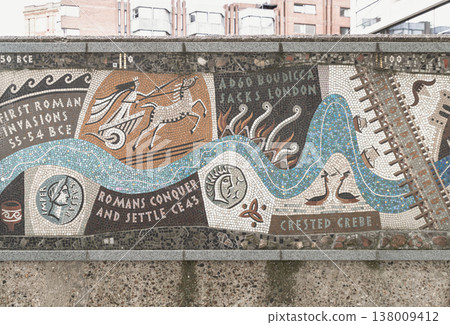 A shimmering ribbon of blue meanders through the city's violent dawn, a living artery of the Thames pulsing through the first century. This mosaic river winds through a patchwork of upheaval, where A shimmering ribbon of blue meanders through the city's violent dawn, a living artery of the Thames pulsing through the first century. This mosaic river winds through a patchwork of upheaval, where 138009412