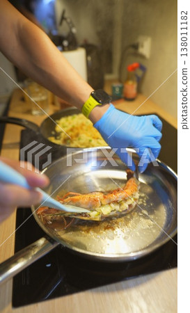 Precision in plating enhances oceanic appetizer presentation appeal Precision in plating enhances oceanic appetizer presentation appeal 138011182
