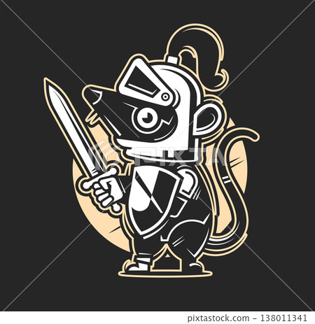 king mouse wild animal logo vector illustration template design king mouse wild animal logo vector illustration template design 138011341