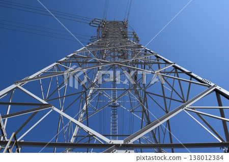 Transmission tower high voltage alternating current 138012384