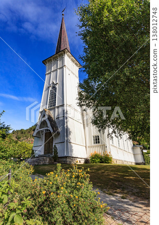 Solvorn wooden church in Norway 138012748