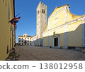Historic church and square in Motovun Istria Croatia 138012958