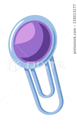 Paperclip Gripping Round Badge Glossy Paperclip Gripping Round Badge Glossy 138013277