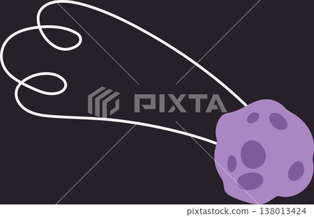 Meteor Cratered Surface Arcs Space 138013424