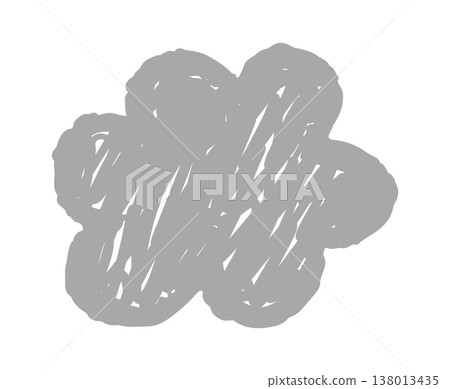 Cloud Shape Rough Scribble Strokes Cloud Shape Rough Scribble Strokes 138013435