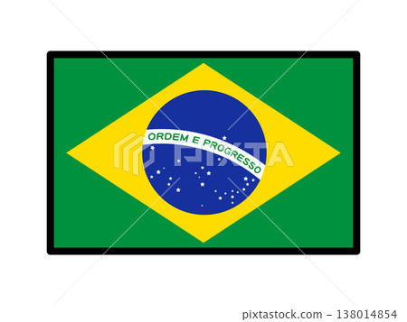 巴西國旗插畫素材 6 138014854